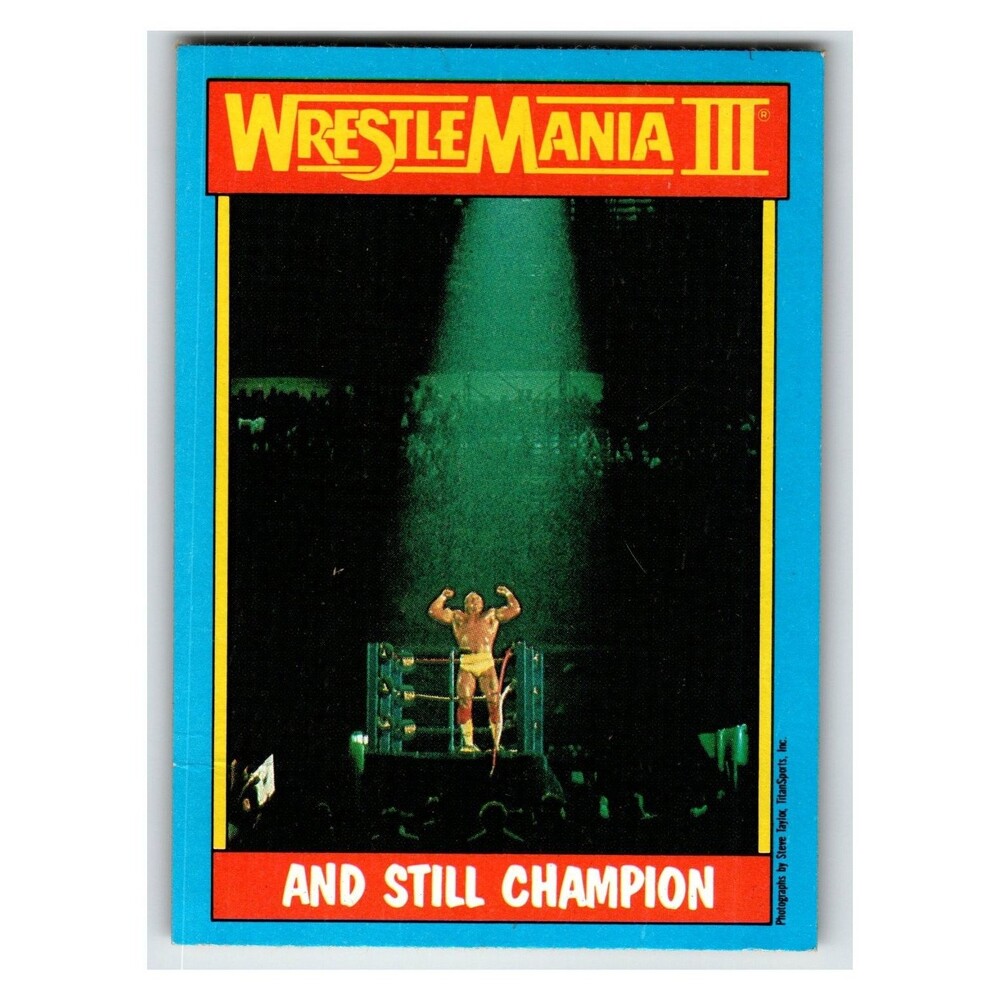 Hulk Hogan 1987 Topps WrestleMania III #56 WWF Wrestling Card